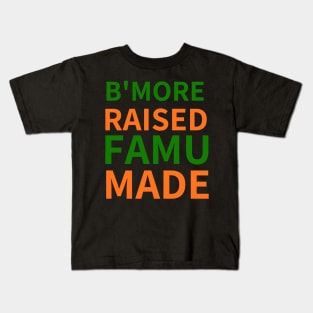 B'MORE RAISED FAMU MADE Kids T-Shirt